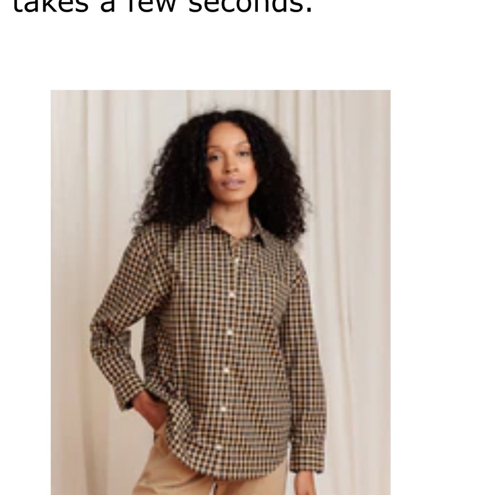 Tradlands Brown Checkered Button Down Shirt